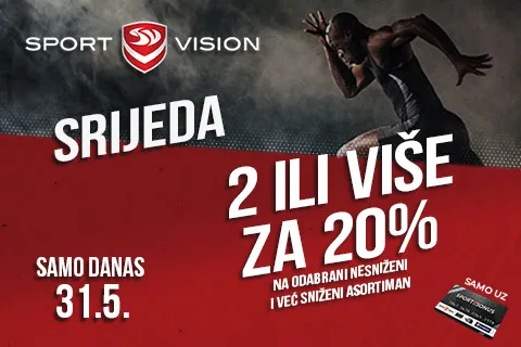 SPORT VISION SRIJEDA DONOSI NAJLUĐE POPUSTE!